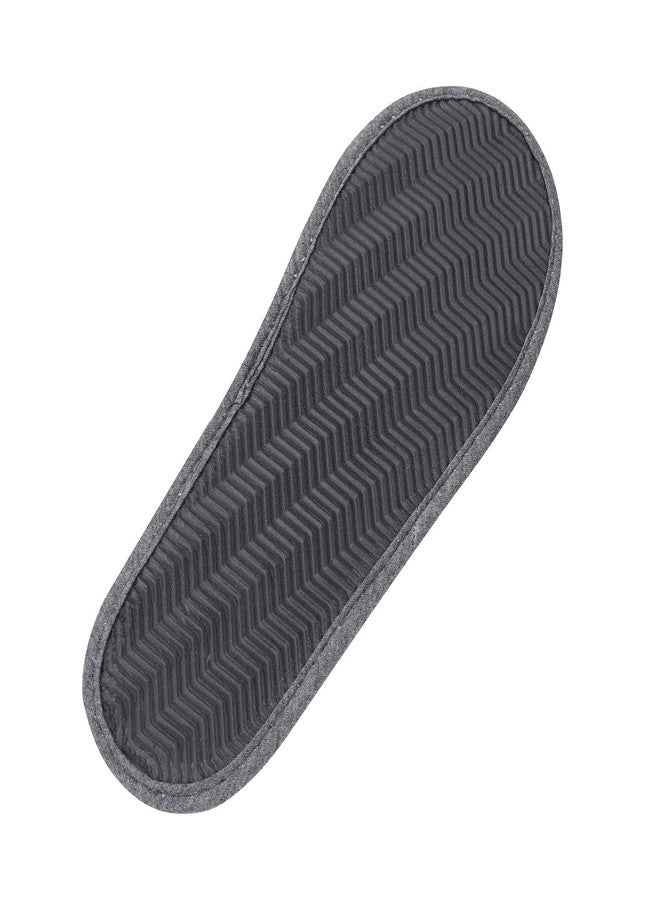 Ibluelover 2 Pairs Portable Travel Spa Slippers Foldable Flat Closed Toe Home Shoes with Non-Slip Sole Spa Hotel Slippers Washable Guest Room Cotton Indoor House Shoes Business Trip Flight Footwear - Image 3